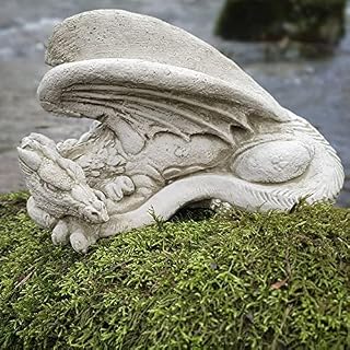 Winged Dragon Statue | Stone Mythical Animal Concrete Garden Outdoor Ornament