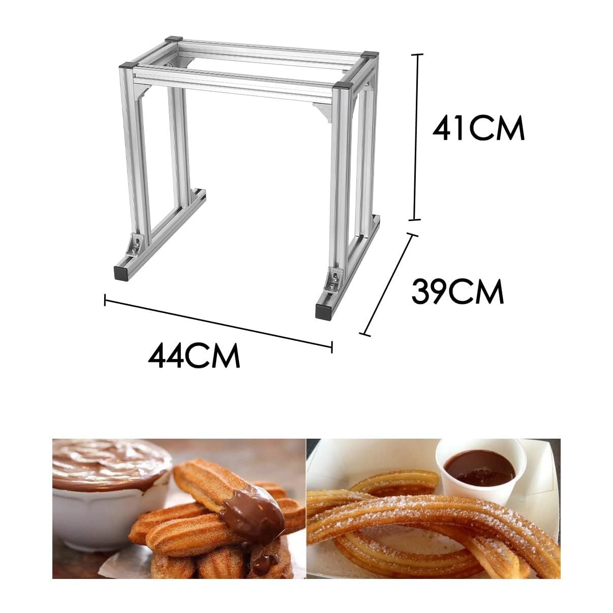 Macchina Professionale per Churros, Attrezzatura Verticale per Snack A Base di Ciambelle Spagnole con Friggitrice Elettrica da 6 Litri per Ristoranti E Panetterie.