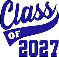 Vista 11 de Graduation Iron On Transfer, Class of 2027 Tshirt Decal, High School College Senior Shirt Sticker, HTV Graduate Patch, Pick Size Color, Iron-On