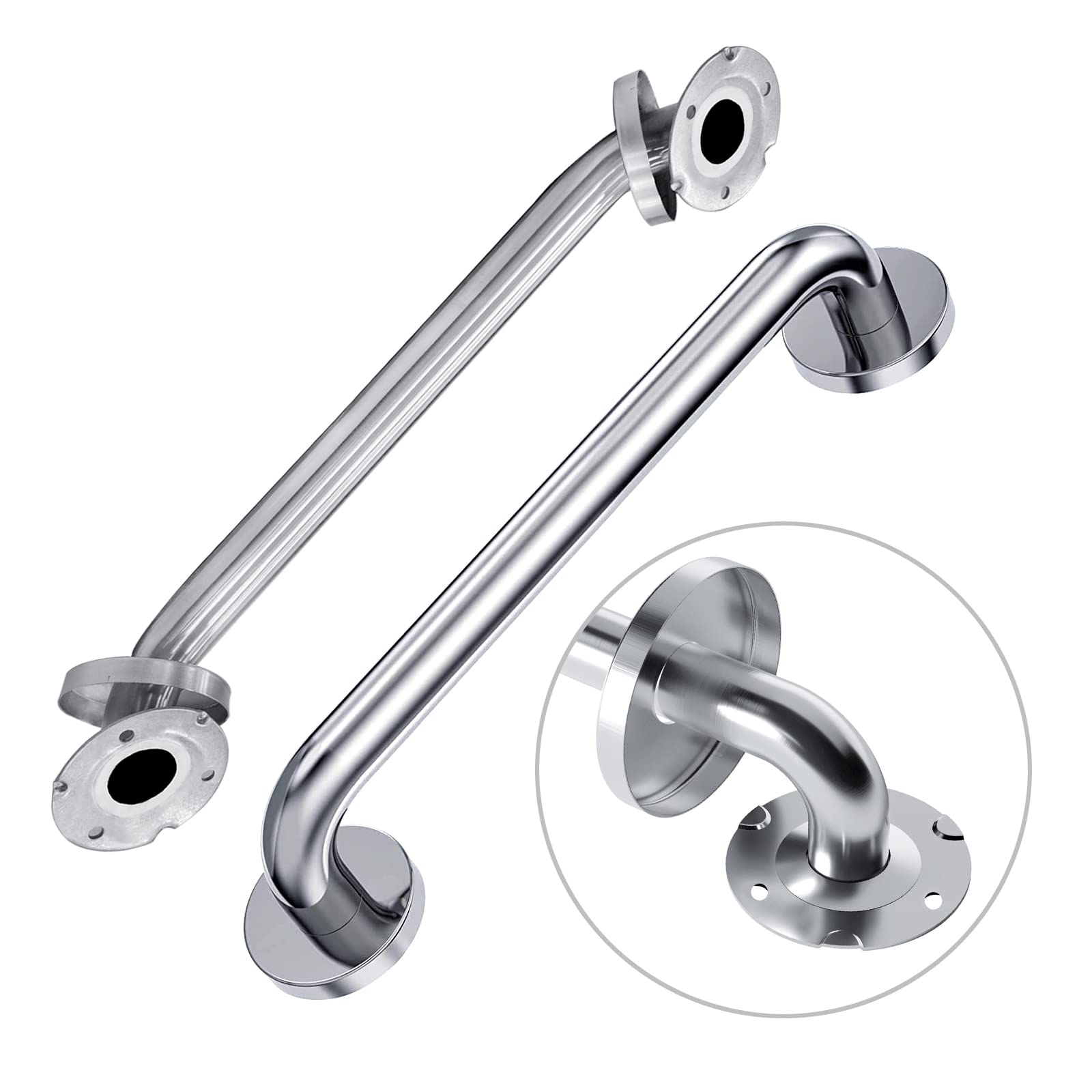 Buy Handicap Grab Bars, 2 Pack 12 Inch Shower Grab Bar for Seniors, 304 Stainless Steel ADA Grab
