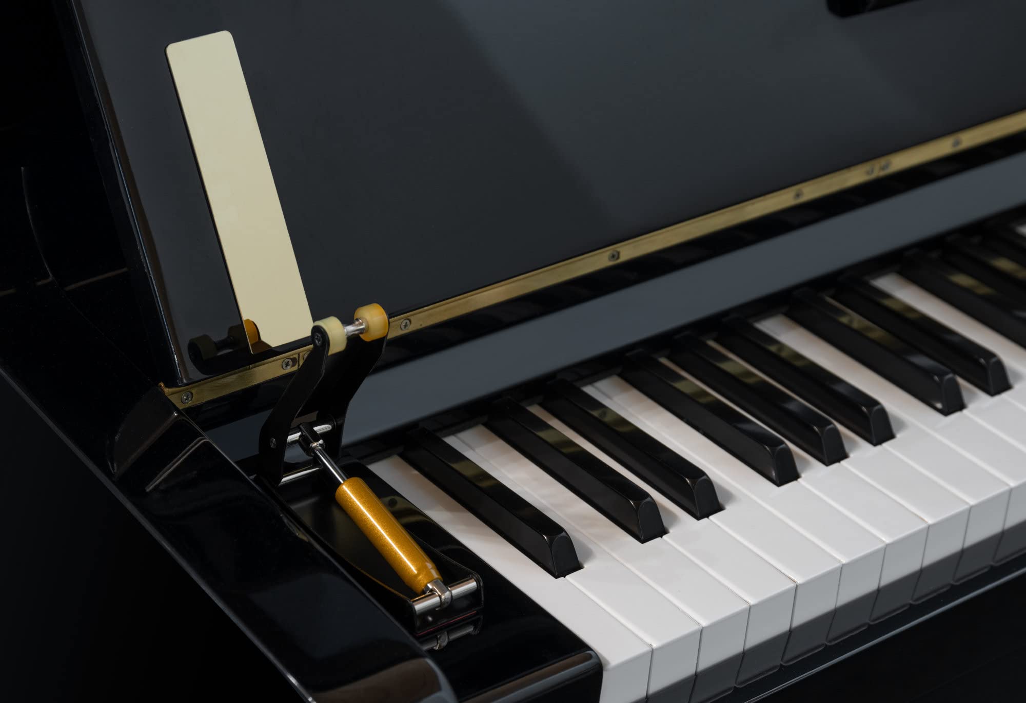 Classic Cantabile SF-10 Klappenbremse - Universelle “Soft Close”-Mechanik zum Nachrüsten für Klavier - Für langsames, leises Schließen der Tastaturabdeckung - Schwarz