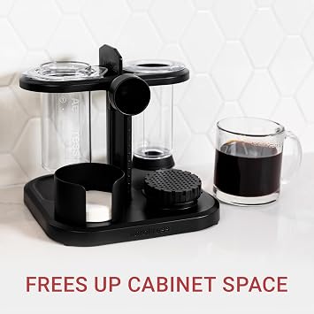AeroPress 3 in 1 Coffee Maker Bundle - French Press, Pourover & Espresso-Style Coffee, Portable & Ideal for Camping
