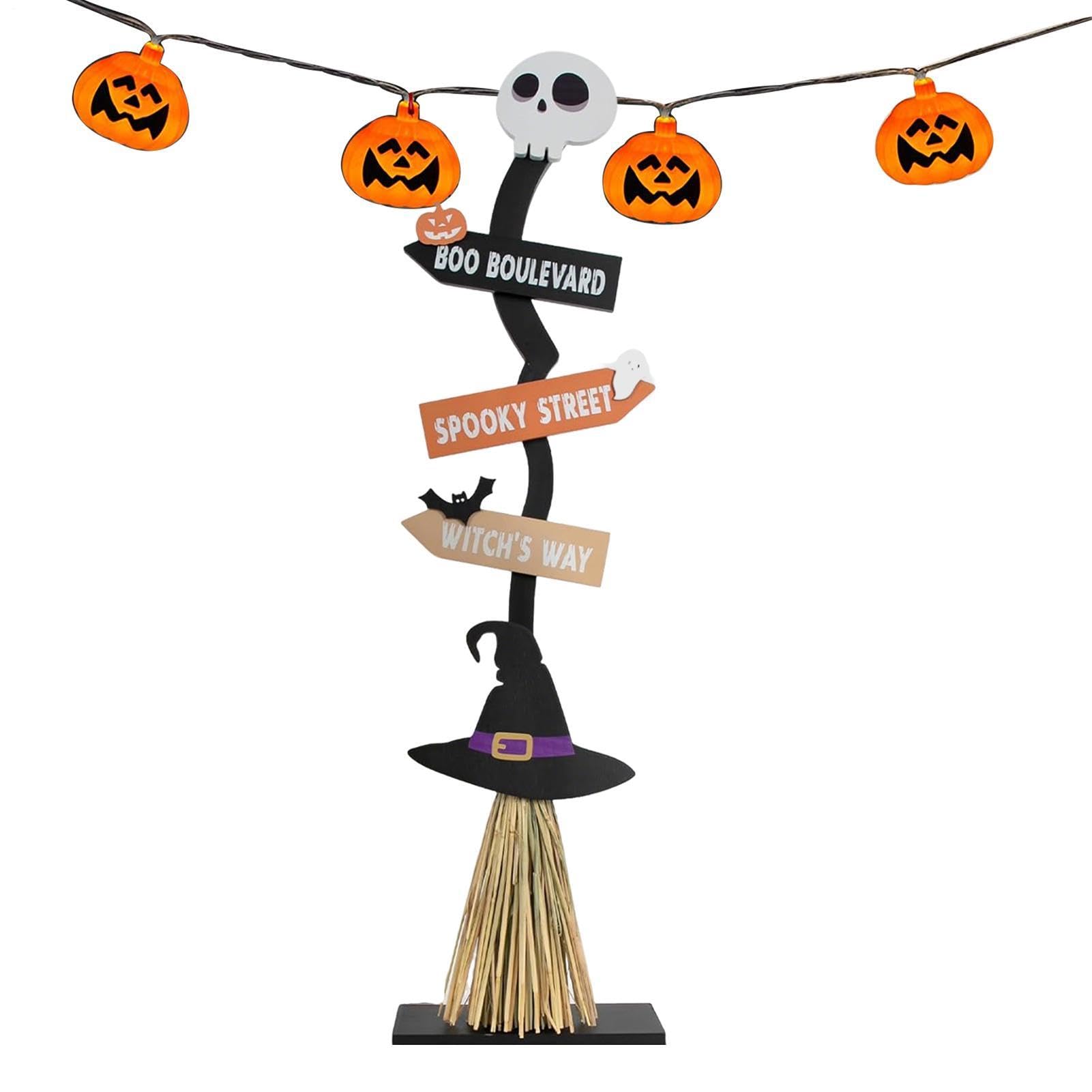 Bâton à balai de sorcière Halloween idéal pour sublimer votre porche et patio