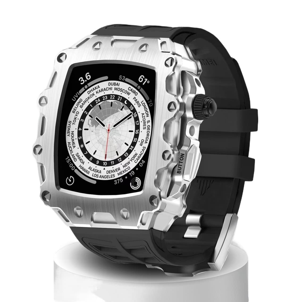 Kit de modification Apple Watch résistant pour protéger l'écran et le cadran de luxe - 8