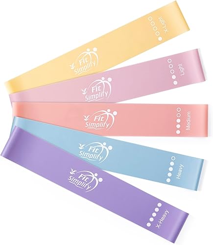 Miniatura 3 de Fit Simplify - Bandas elásticas de resistencia para hacer ejercicio, con guía de instrucciones (idioma español no garantizado) y bolsa de