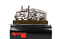 Vista 129 de Hobby, Recreation and Career Style Metal Powder Coated Mailbox Topper (Tent Camping, Matte Black)