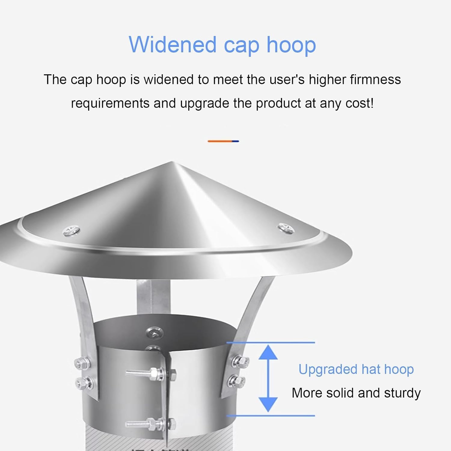 Stainless Steel Fireplace Chimney Cover, Cone Top Chimney Cap, Round Roof Rain Chimney Cover, Chimney Cap, Chimney Cover, Chimney Rain Caps, Fireplace Chimney Caps,140mm/5.5in