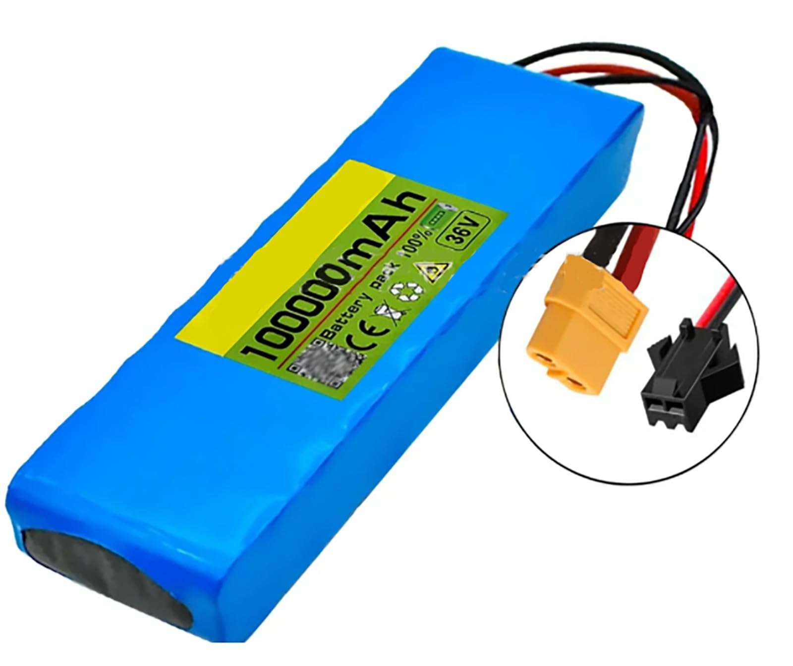 36V 10Ah Batteries pour vélo, Ebike Batterie 36V 10000MAh avec Chargeur Haute Puissance Batterie de vélo électrique for Batterie 100W 250W 350W 400W 500W Motors