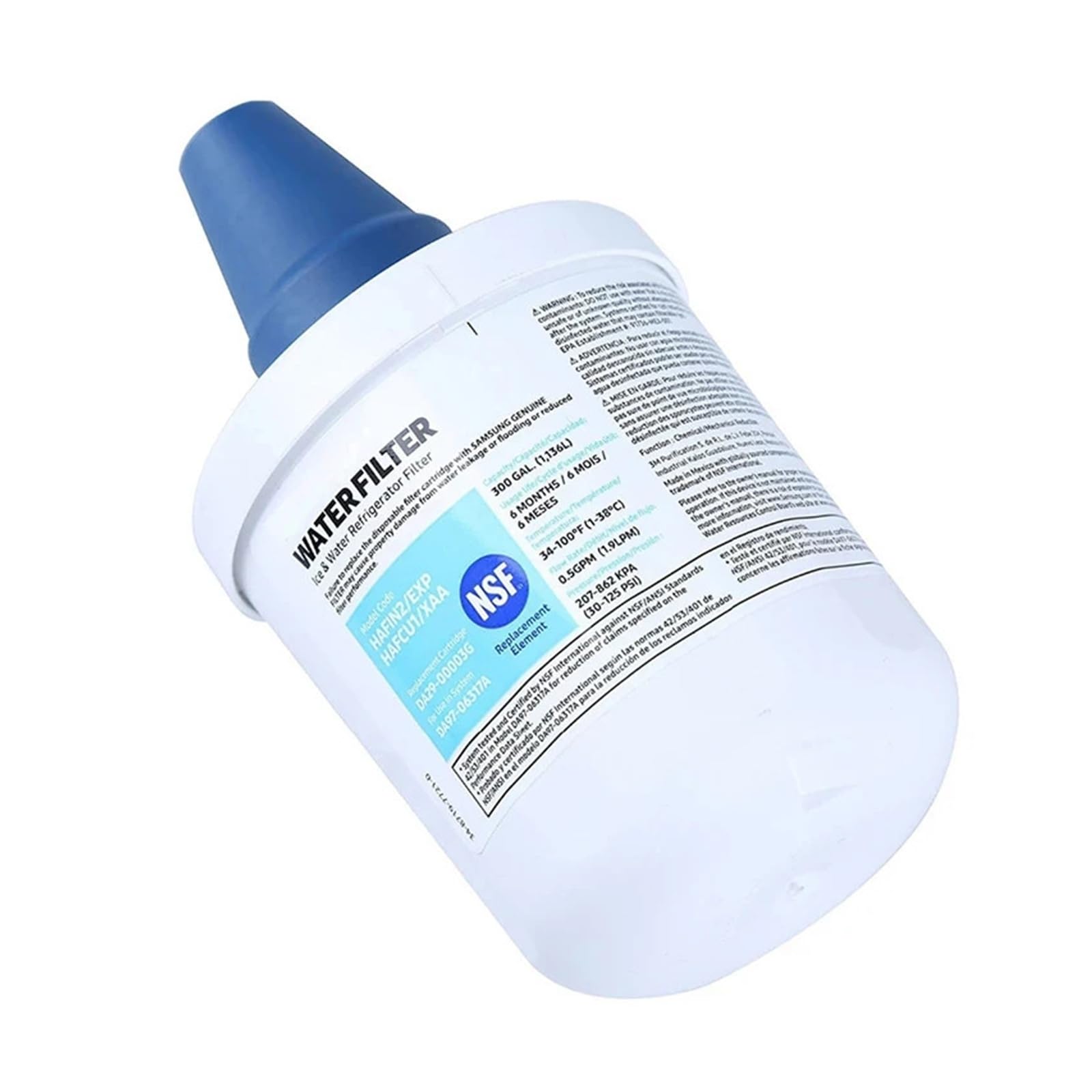 Filtro Dell'acqua Di Ricambio For Frigorifero, Compatibile Con Samsung, DA29-00003G, DA29-00003B, DA29-00003A, Compatibile Con Aqua-Pure, Plus, HAFCU1(10pcs)