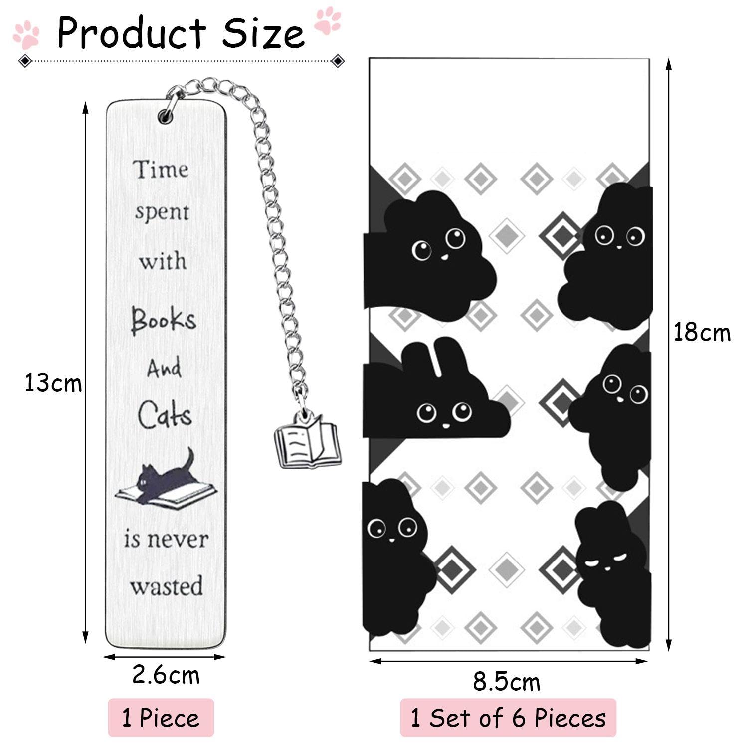 48 Segnalibri Magnetici Con Gatti - 24 Stili Diversi, Per Lettura, Regali E Appassionati - Foto 6