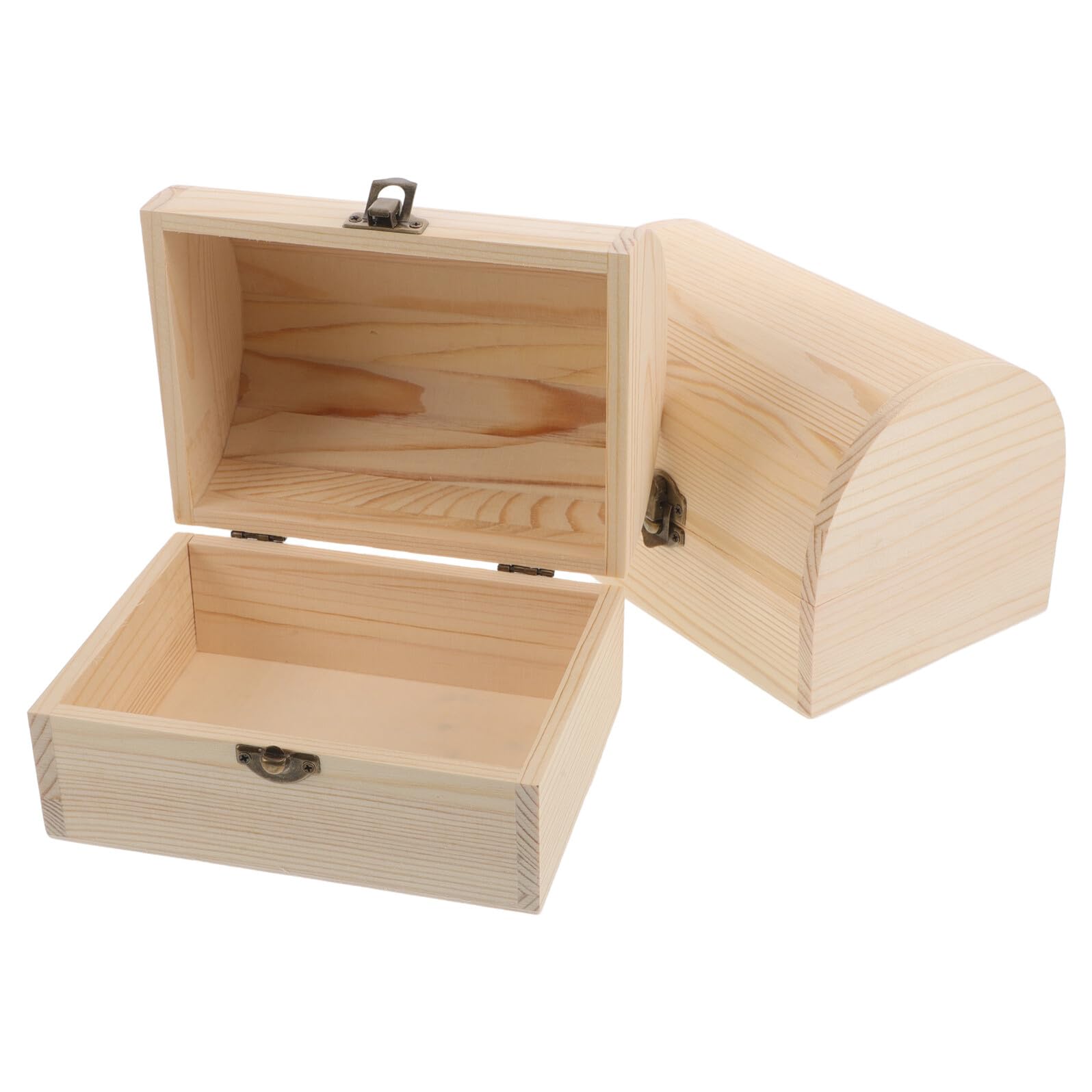 Boîtes en bois brut d'arche décoratives pour ranger votre maison