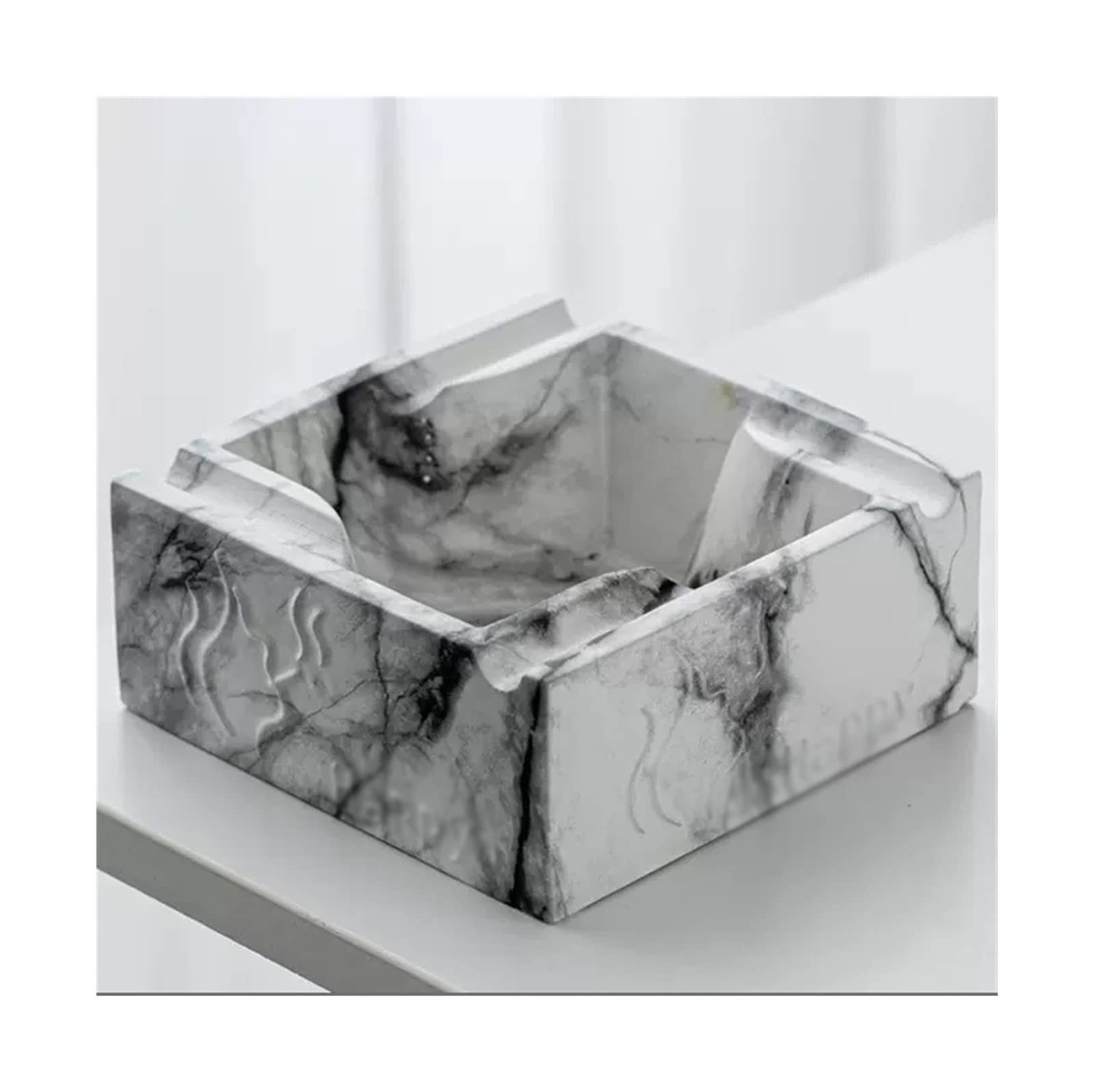 Gthtuhfd 1 Ash Tray Square Ashtray Ceramic Decorative Ashtray Home Living Room Bedroom Cigarette Cigar Ashtray Simple Atmosphere Five Colors Ashtray For Outside Patio,