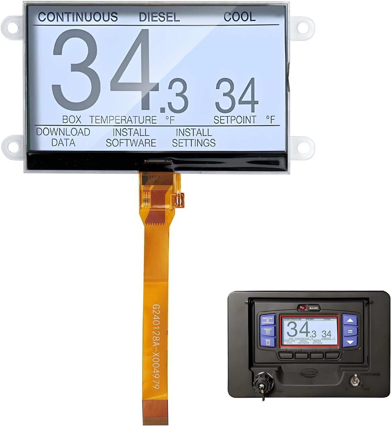 LCD Display Replacement - Carrier APX Vector 8500 X4 7500 8600 HE19 No Special Tools Required 12-00663-65 - Guaranteed Fit and Warranty - Redezine Parts