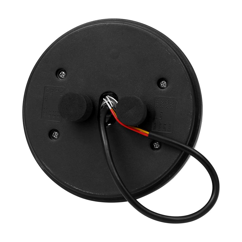 2 luces traseras LED redondas para remolque, 12/24 V, 3 funciones, luces traseras universales para remolque, camión, RV, furgonetas, tractor, aprobación ECE impermeable