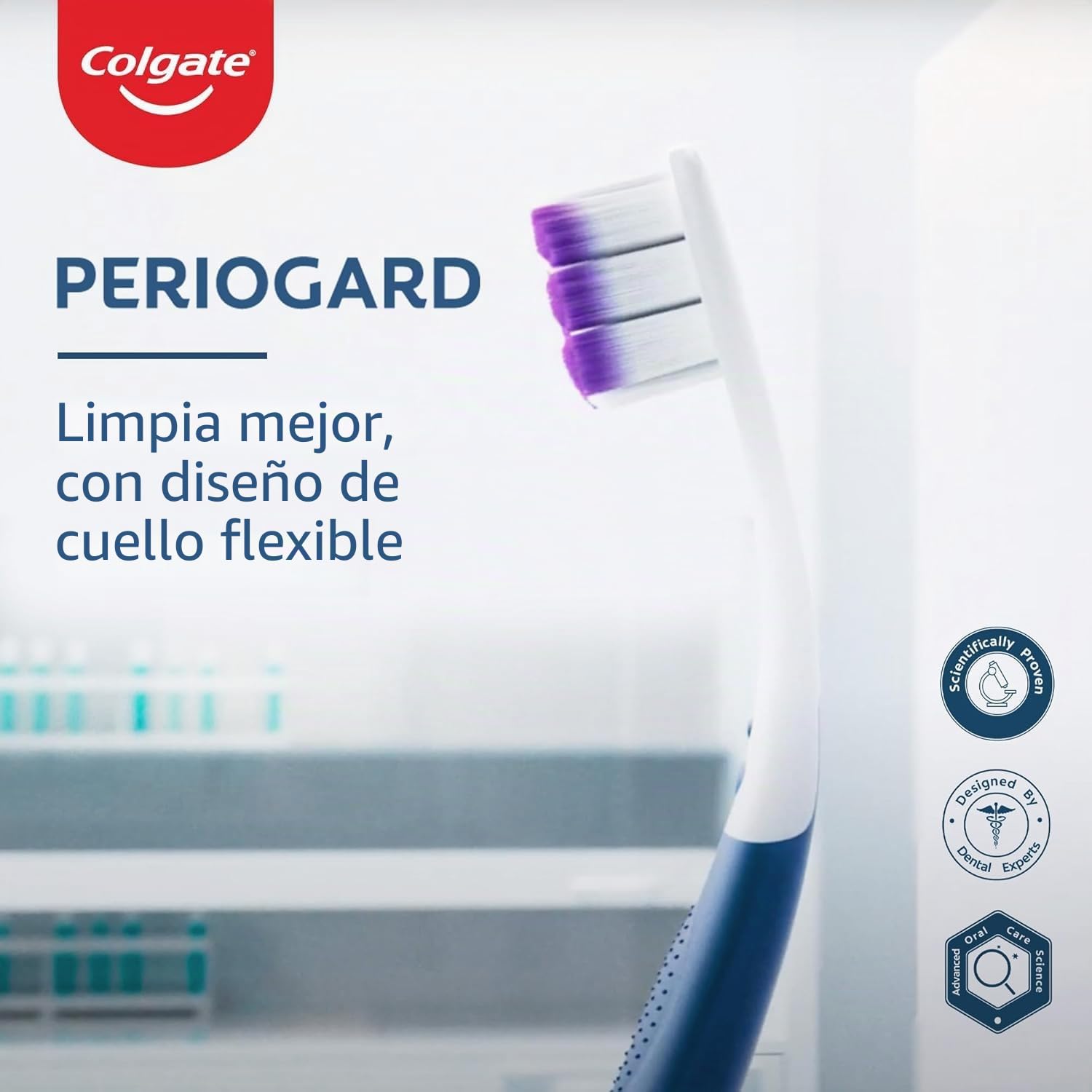 Colgate PerioGard Ultra Soft Gum Expert - Cepillo de dientes, multicolor, paquete de 4 unidades