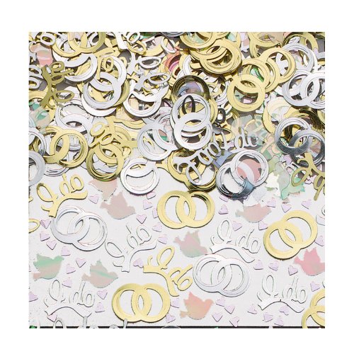 Confettis de mariage Amscan pour décoration de table et fête
