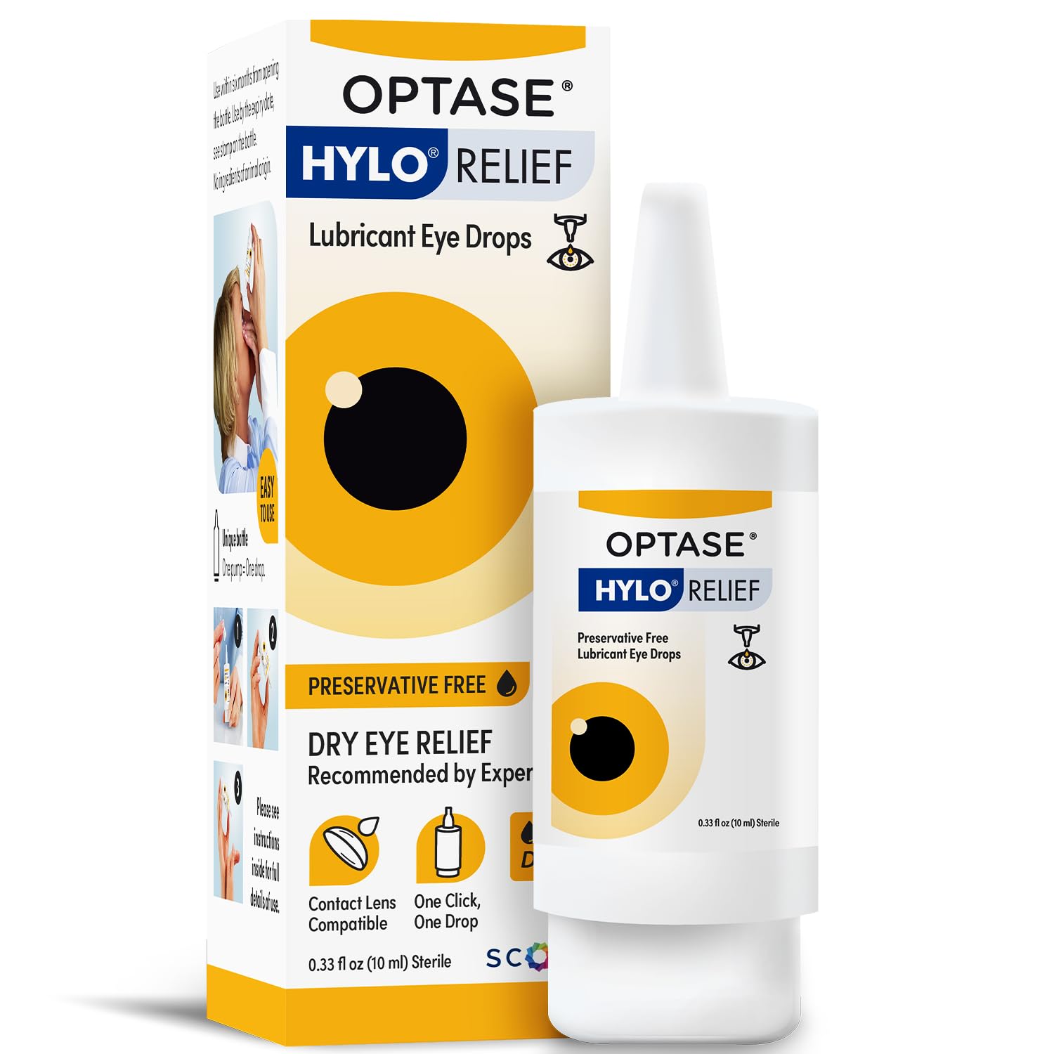 Optase® HYLO® Relief Dry Eye Drops, 0.33 fl oz
