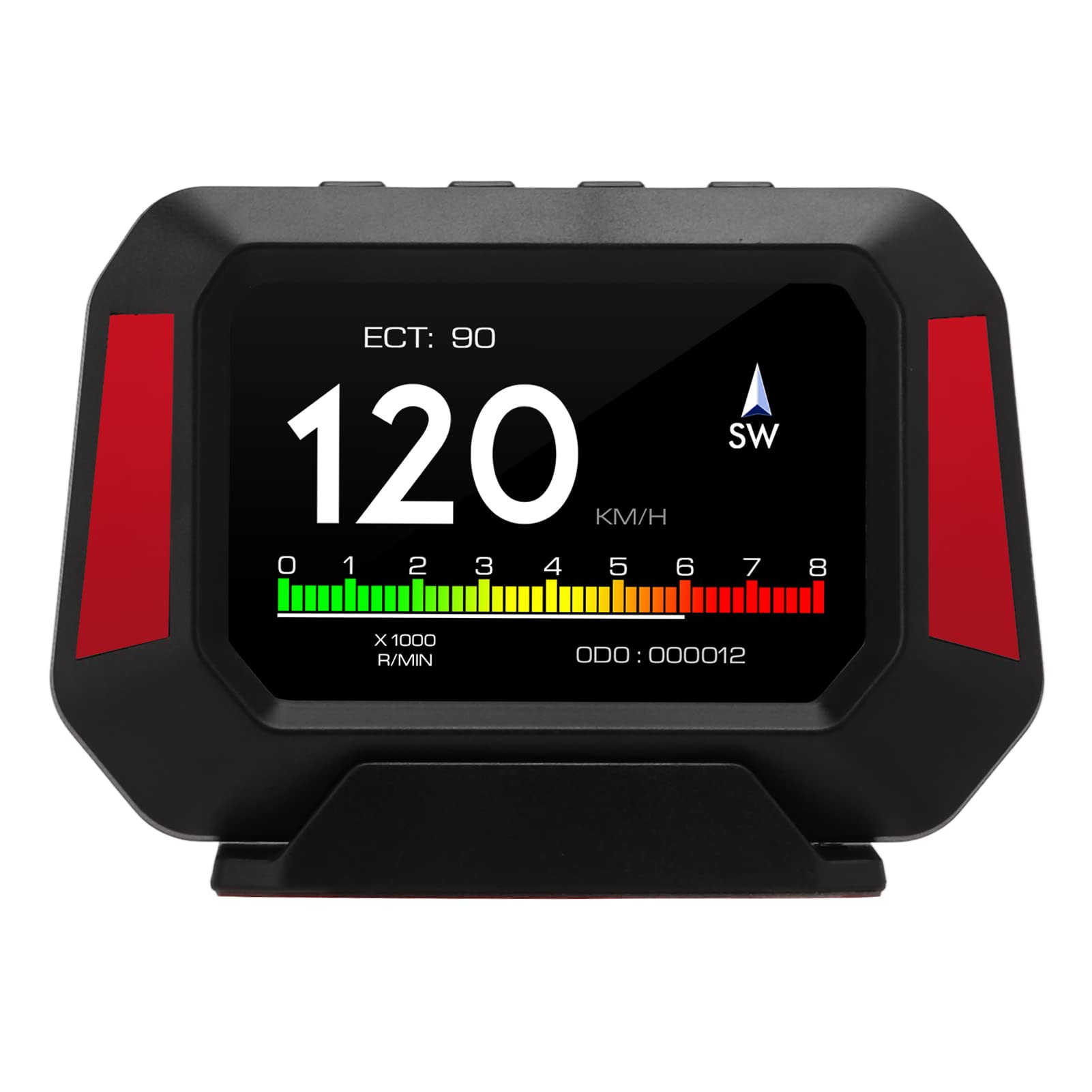 Buy Digital Speedometer, Fault Codes Clearing OBD2 HUD Gauge Brake Test
