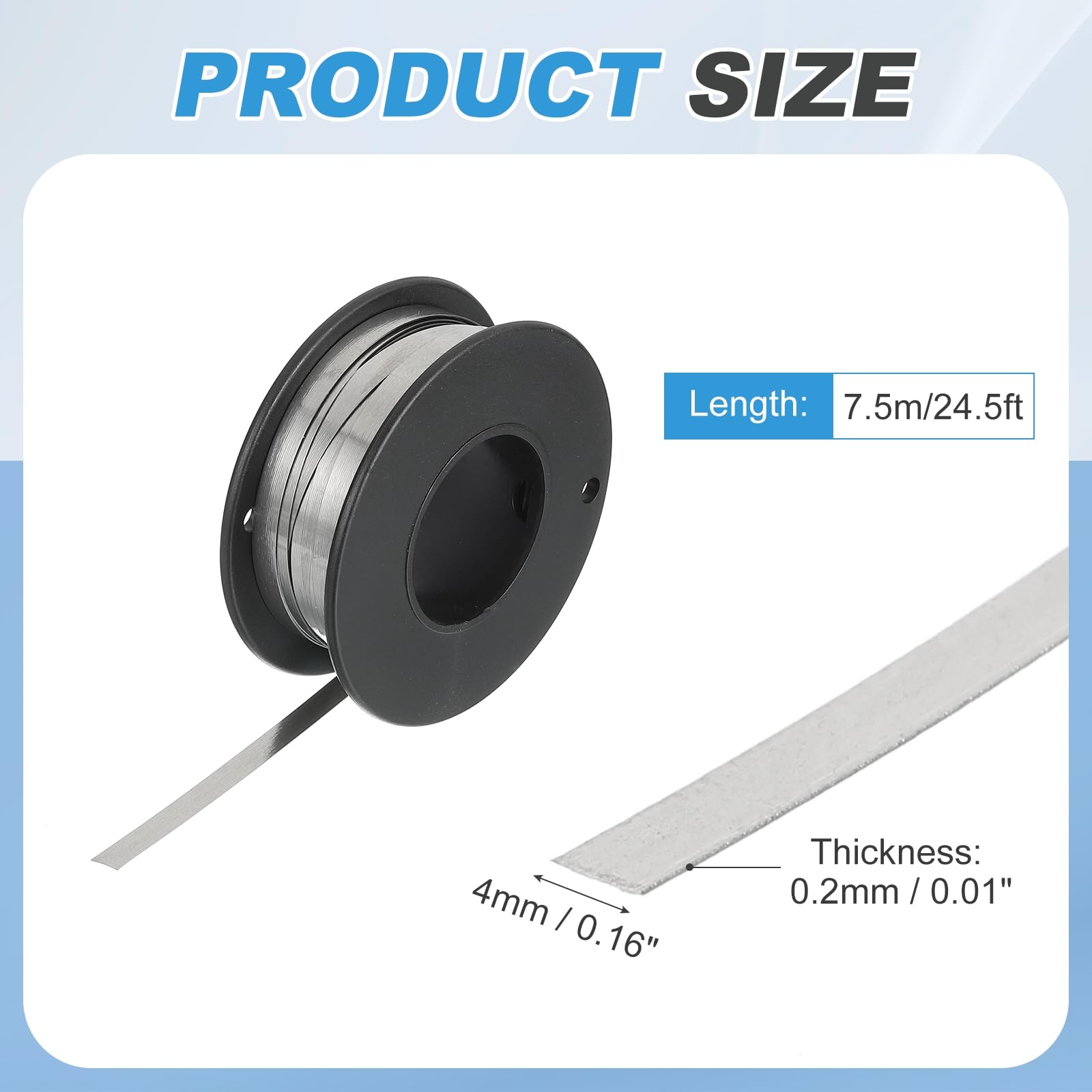QUARKZMAN Alambre Plano De Calentamiento De Nicrom 7.5m x 0.2mm x 4mm Alambre De Alta Temperatura Para Elementos Calefactores Manualidades DIY Negro Y Plateado