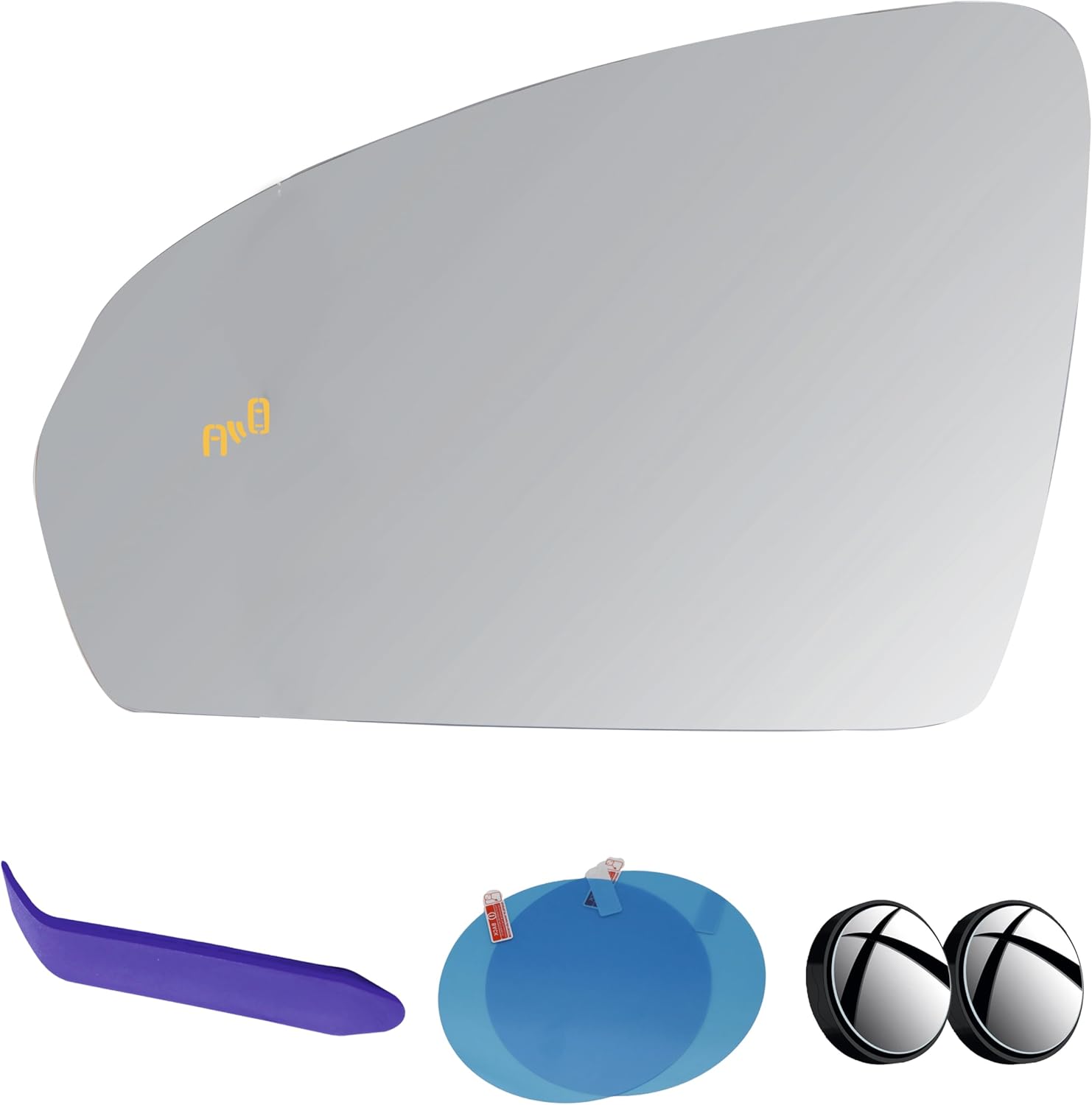 EAP Driver Side Mirror Glass Compatible with Volkswagen Taos 2022-2025, Heated with Blind Spot, 2GJ857521G