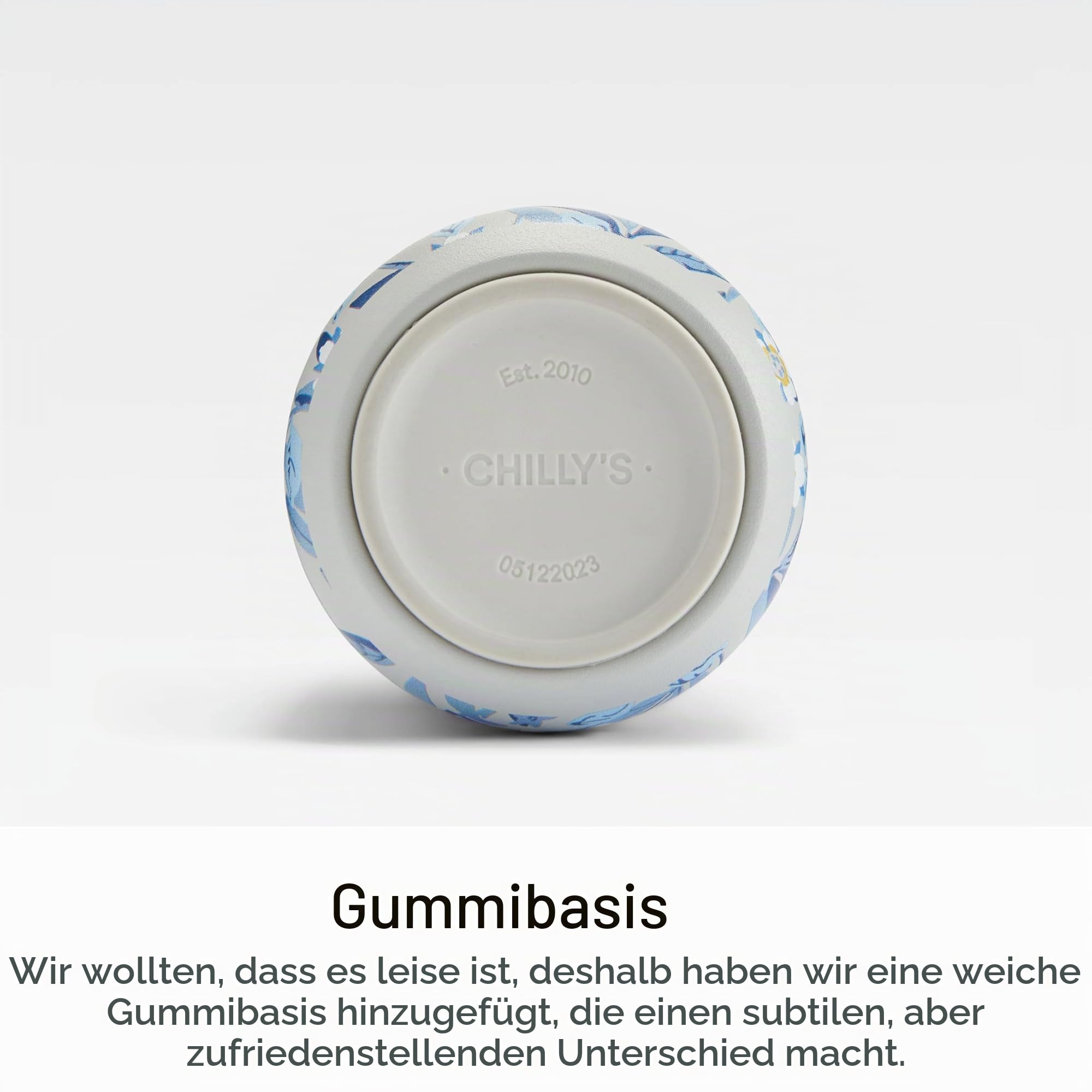Chilly's Series 2 Trinkflasche - Isolierflasche aus Edelstahl mit Soft-Touch-Kragen & Trageschlaufe - Thermoflasche für heiße & kalte Getränke - Auslaufsicher, kein Schwitzen