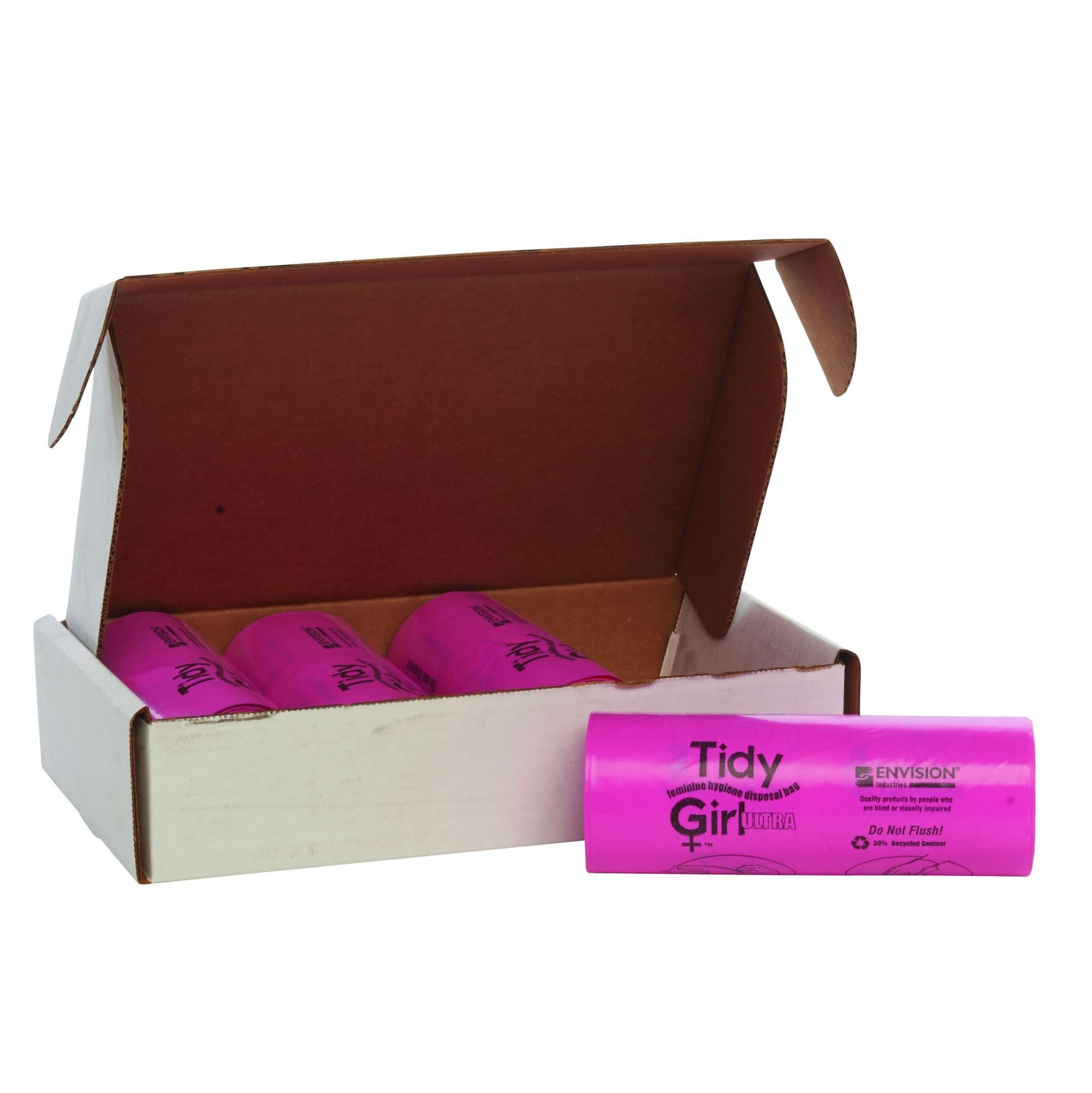 Stout by Envision Tidy Girl Feminine Hygiene Disposable Bags, Box of 600 Bags