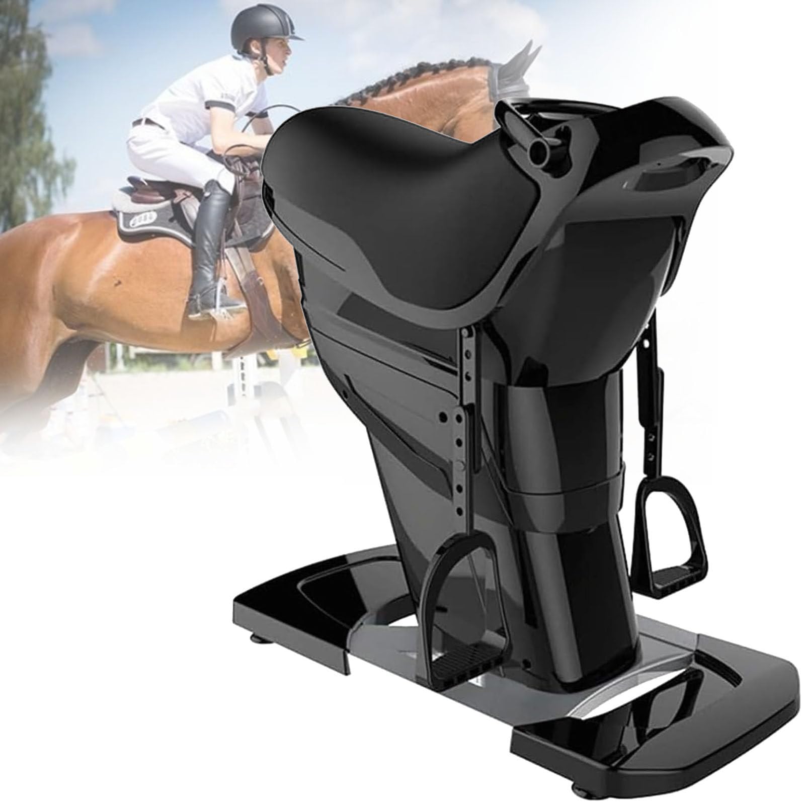 Po-Workout-Trainer, Elektrisches Reitgerät Für Zu Hause, Elektrisches Reitgerät, Für Reitsimulation,Black