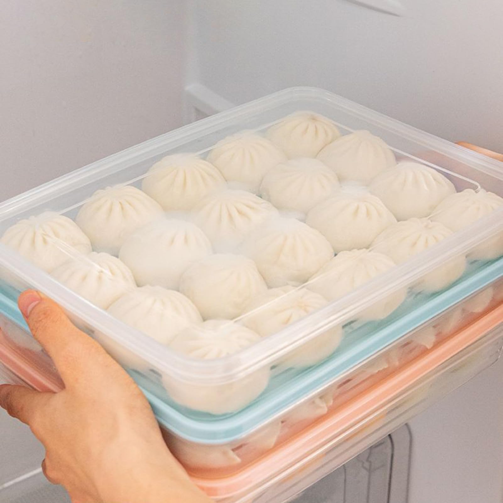 Soporte para huevos, antiadherente con tapa, bandeja para huevos de | refrigerador, bandeja para albóndigas, para microondas, , cocina, despensa, hogar, apartamento