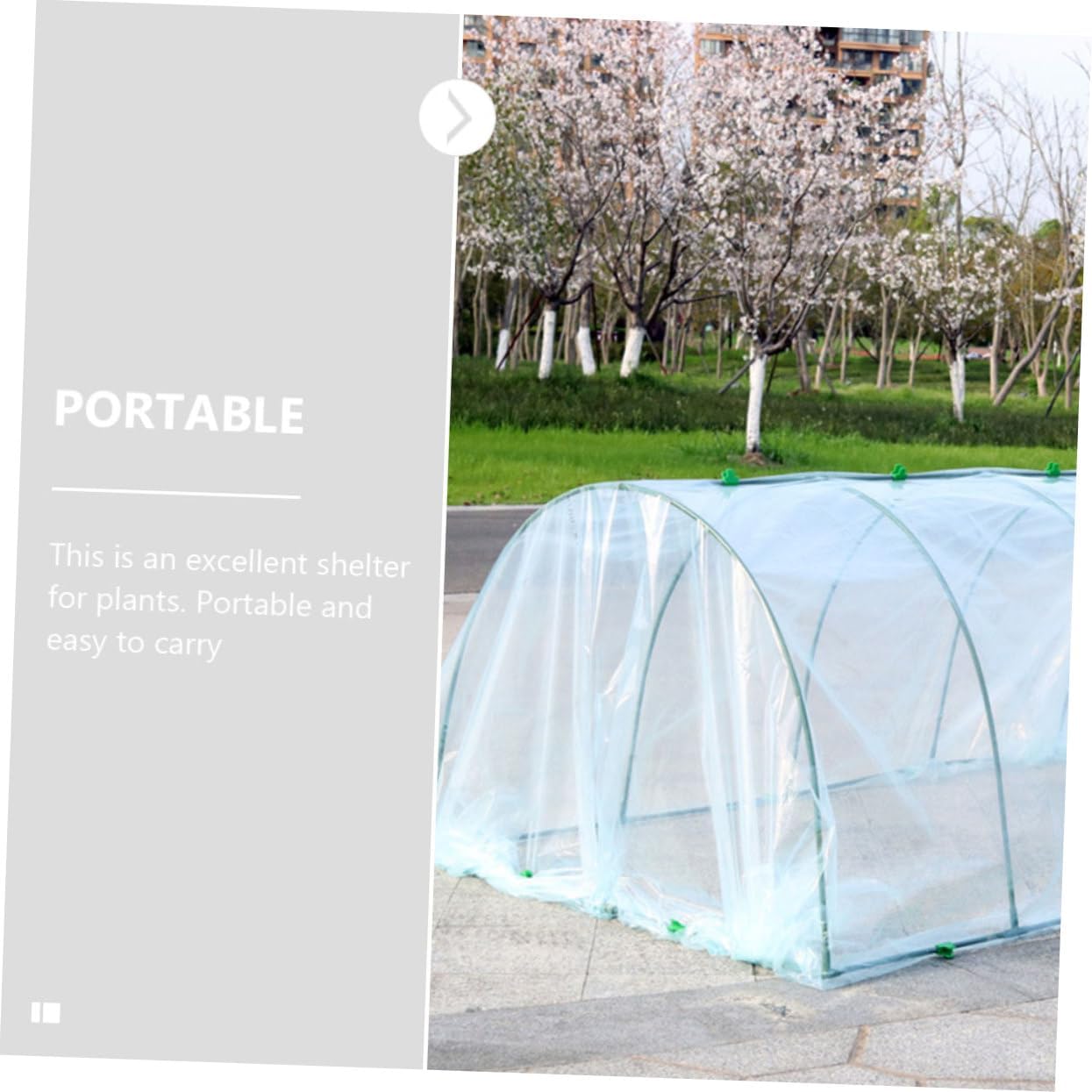 Greenhouse Support Bracket Plastic Plant Freeze Protection Cover for Flower Greenhouse