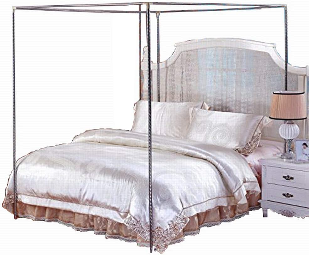 Amazon Com Stainless Steel Canopy Netting Canopies Frame Post Twin Full Queen King Size Twin Furniture Decor Canopy Net For Twin Bed