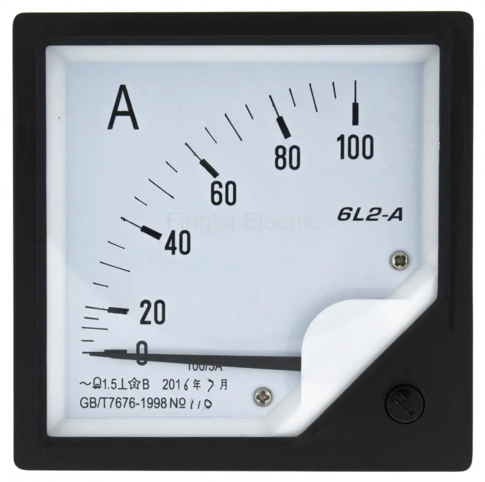 Ampèremètre 6L2 de 100A pour mesure par inductance 100/5 - 6