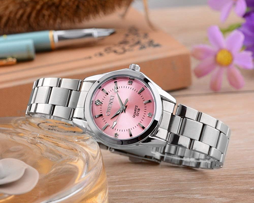 MASTOP Women's Classic Fashion Silver Stainless Steel Watches Waterproof Date Luminous Lady Dress Wrist Watch - Image 5