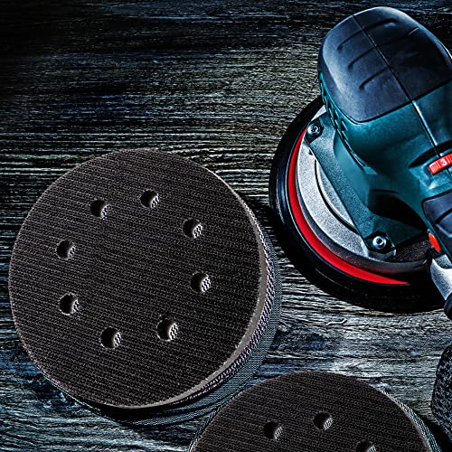 image for Ysglory 10 Pack Soft Density Interface Pads 5 Inch 8 Holes Hook and Lo