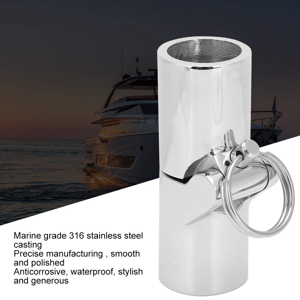 Universal-Gelenkverbinder, Edelstahl-Gimbal, 22 Mm Gelenk-Stahlkupplungen, Schiebekappenhülse, Sonnenschutz-Bootsverbinder Für Marine