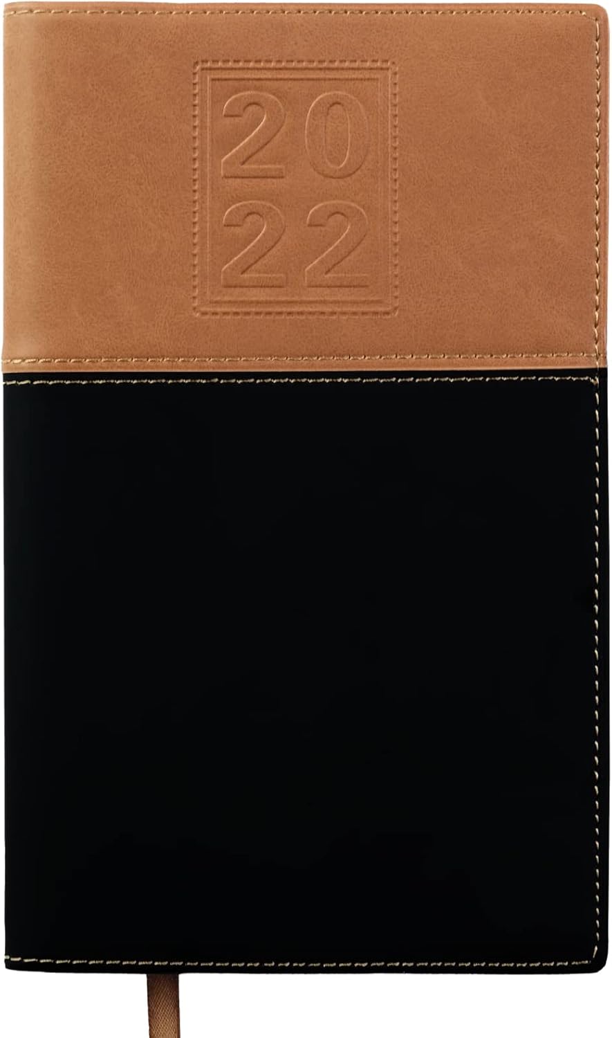 2022 Planner Calendar 5"x8" : Includes 14 Months (November 2021 to December 2022) / 2022 Weekly Planner/Weekly Agenda/Monthly Calendar Organizer (Black/Brown - Pack of 1) : Office Products