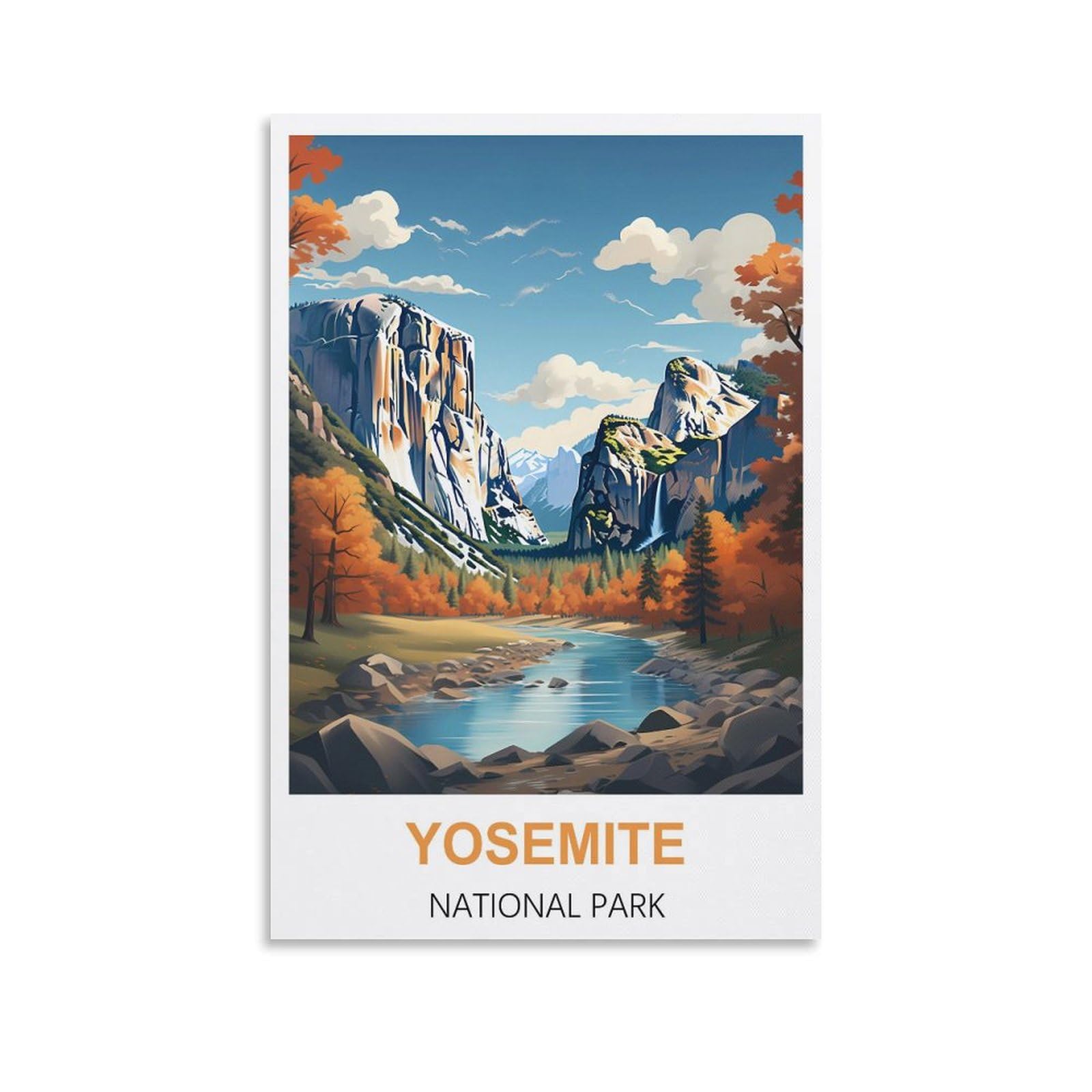 Metal Signs,Yosemite National Parks Vintage Retro Man Cave Bar Pub Shed Novelty Gift Tin Wall Décor Metal Sign 30x30cm