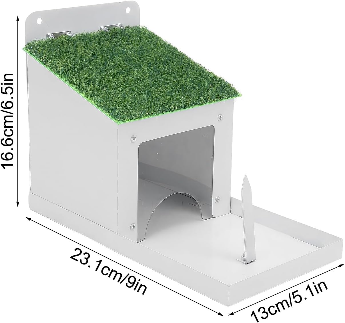 Squirrel Feeder - Metal Rustproof Waterproof Feeder with Lid | Easy Filling Garden Bird Feeders | Wall-Mounted Outdoor Feeders | for Garden Yard Farm Pathway Lawn Grassland Porch Backyard
