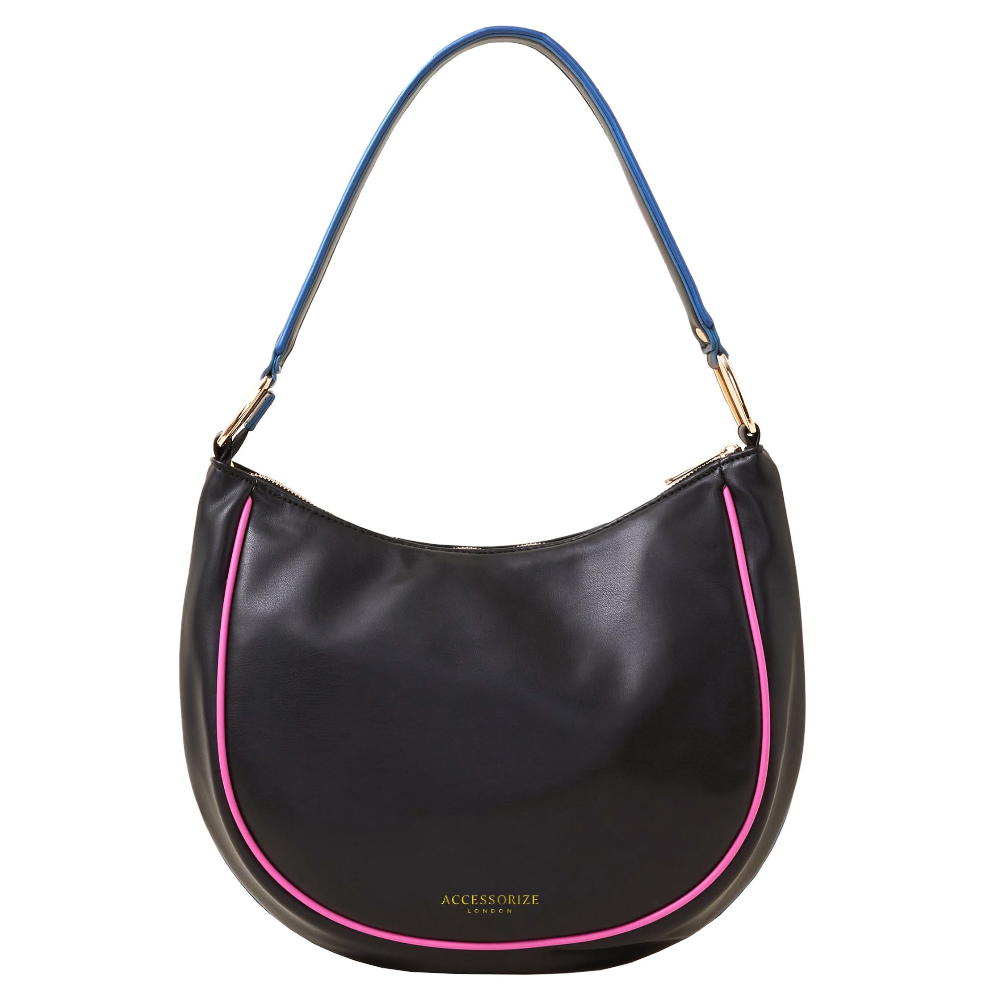 Accessorize London Womens Black Piped Shoulder Bag (B0D1KKZ8XG) Amazon Price History, Amazon Price Tracker