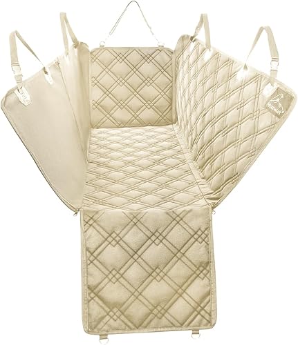 Meadowlark Funda de asiento de coche XL prémium para perro, protector de asiento trasero, antideslizante, material para perro, repelente al agua,