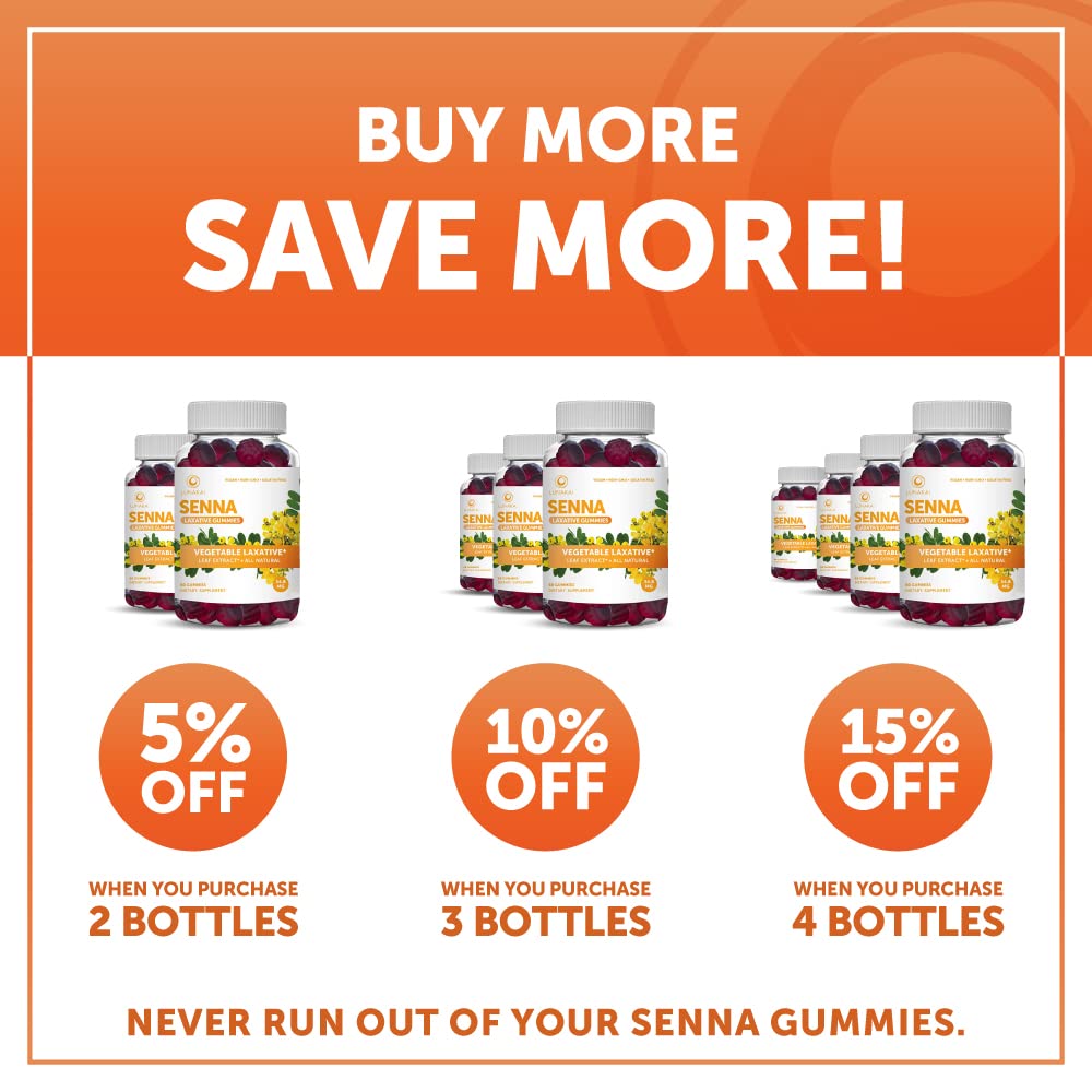 Senna Laxative Gummies Natural Laxative and Senna Plus Effective Stool