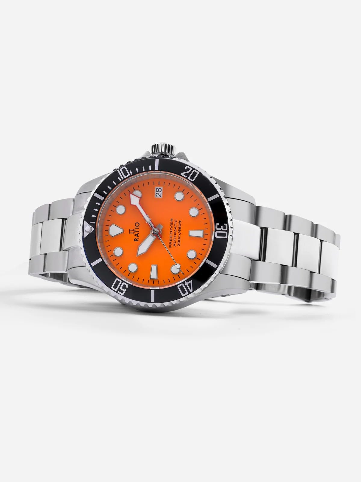 Ratio FreeDiver - Reloj de Buceo automático japonés de Cristal de Zafiro, Resistente al Agua hasta 200 m, para Hombre