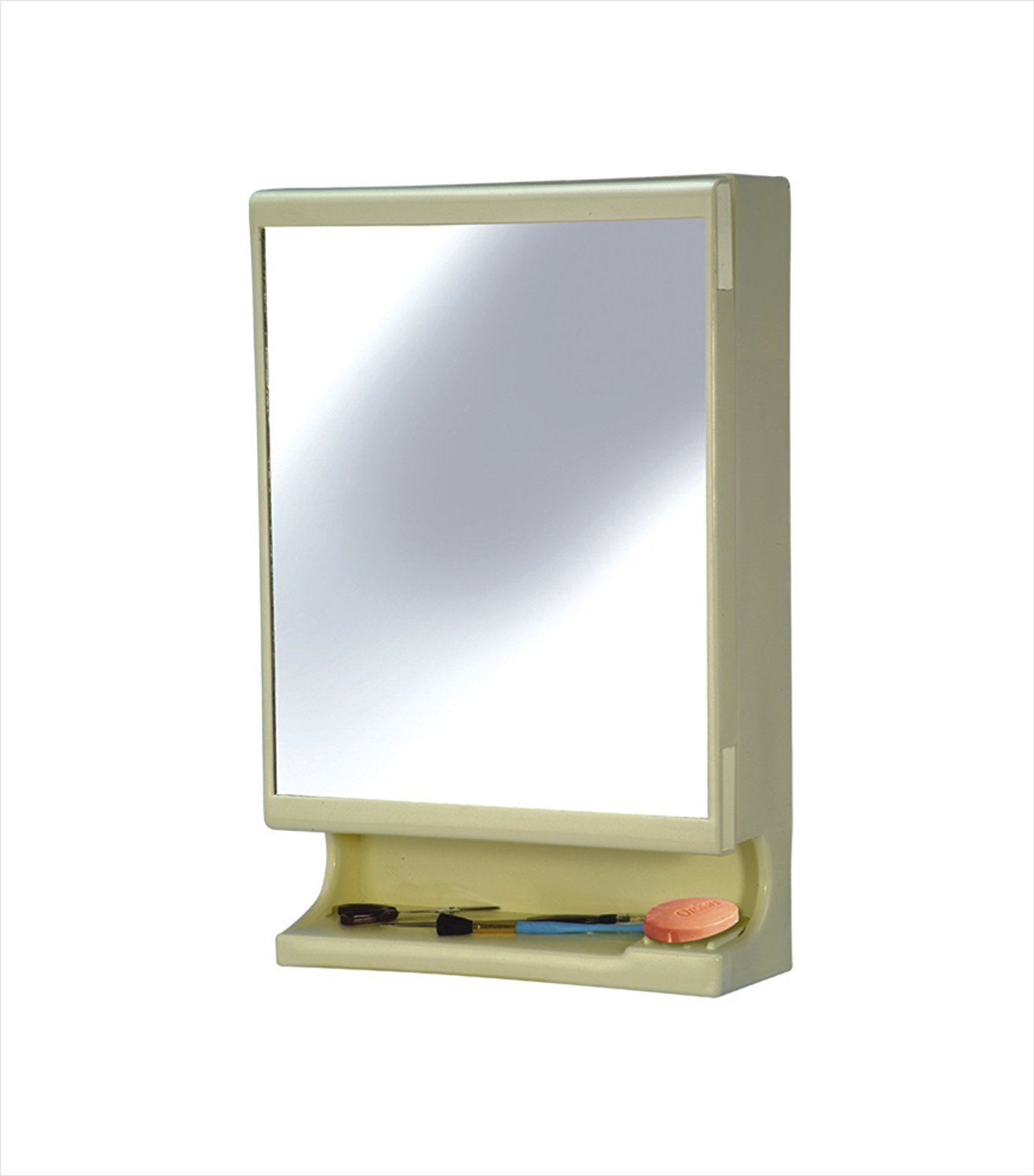 CIPLAPLAST New Look Mirror Cabinet | Bathroom Mirror Cabinet | Cabinet Mirror for Bathroom Wall | Storage Cabinet | Bathroom Hardware & Accessories -BRC-727 (Ivory) (B00I8BF4Y0) Amazon Price History, Amazon Price Tracker