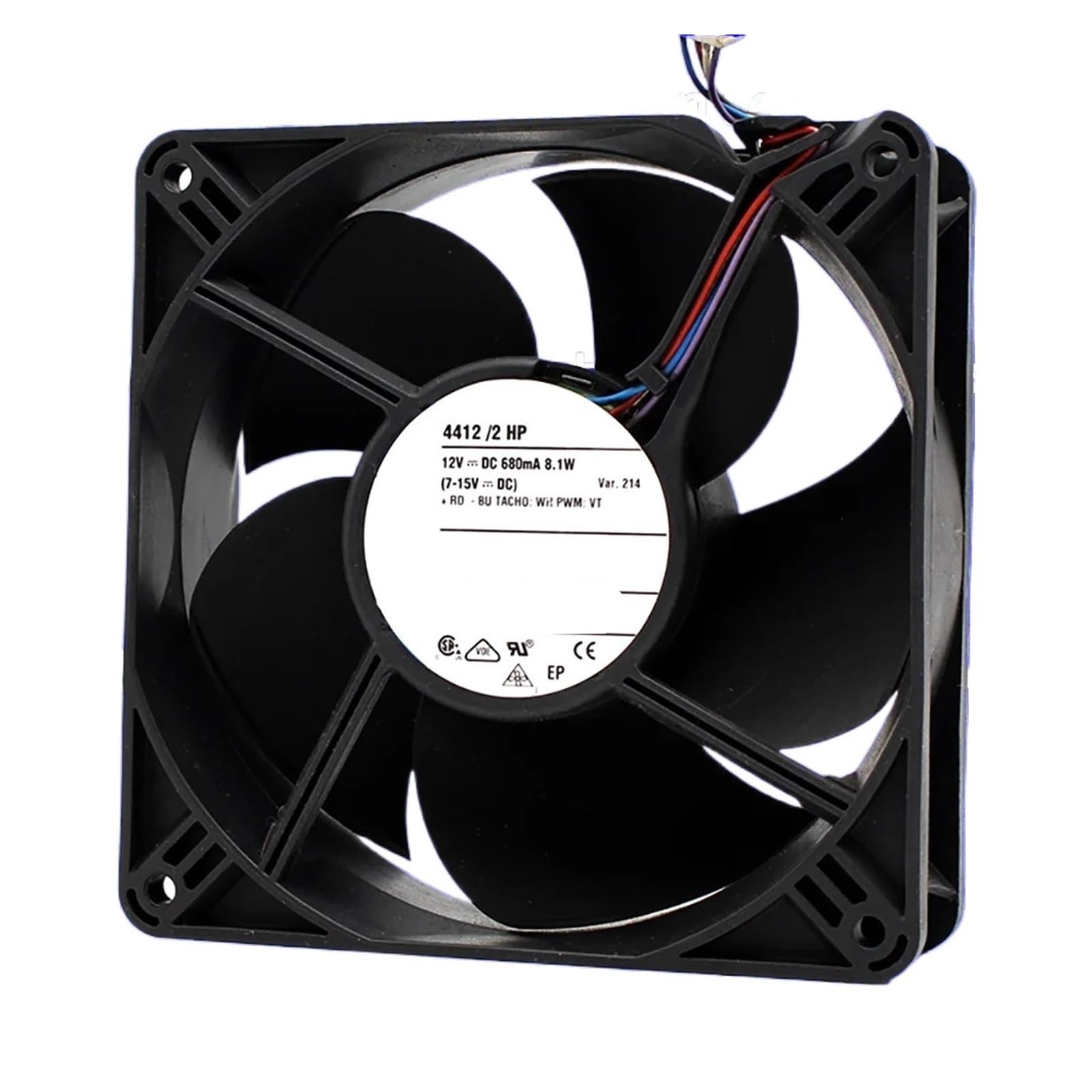 OKEWGHFL 4412/2HP 4412/2HP DC 12V 4WIRES COOLING FAN 12038 12CM 120 * 120 * 38 MM