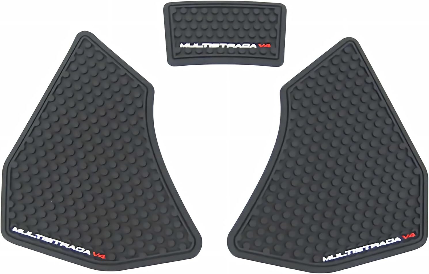 Fuel Gas Tank Pad Protector Stickers Decal Rubber Set Compatible with Multistrada V4 S V4S 2021 2022 2023 2024 2025 3pcs