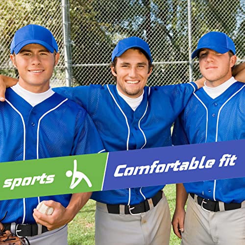 Image of Hercicy 3 Pieces Adult and Youth Baseball Softball Uniform Belts, Adjustable Size Uniform Belt
