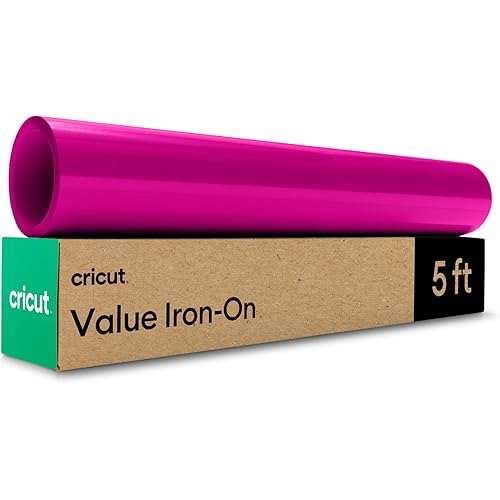 Cricut® Value Iron-On, Magenta (12 in x 5 ft) - HTV Heat Transfer Vinyl