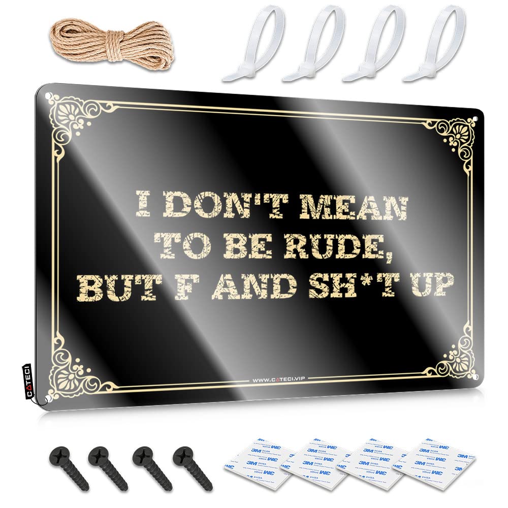 Artwork Stuff Posters | I Don't Mean To Be Rude, But F And Sh*t Up Patriotic For Workshop Living Room(20X30CM)