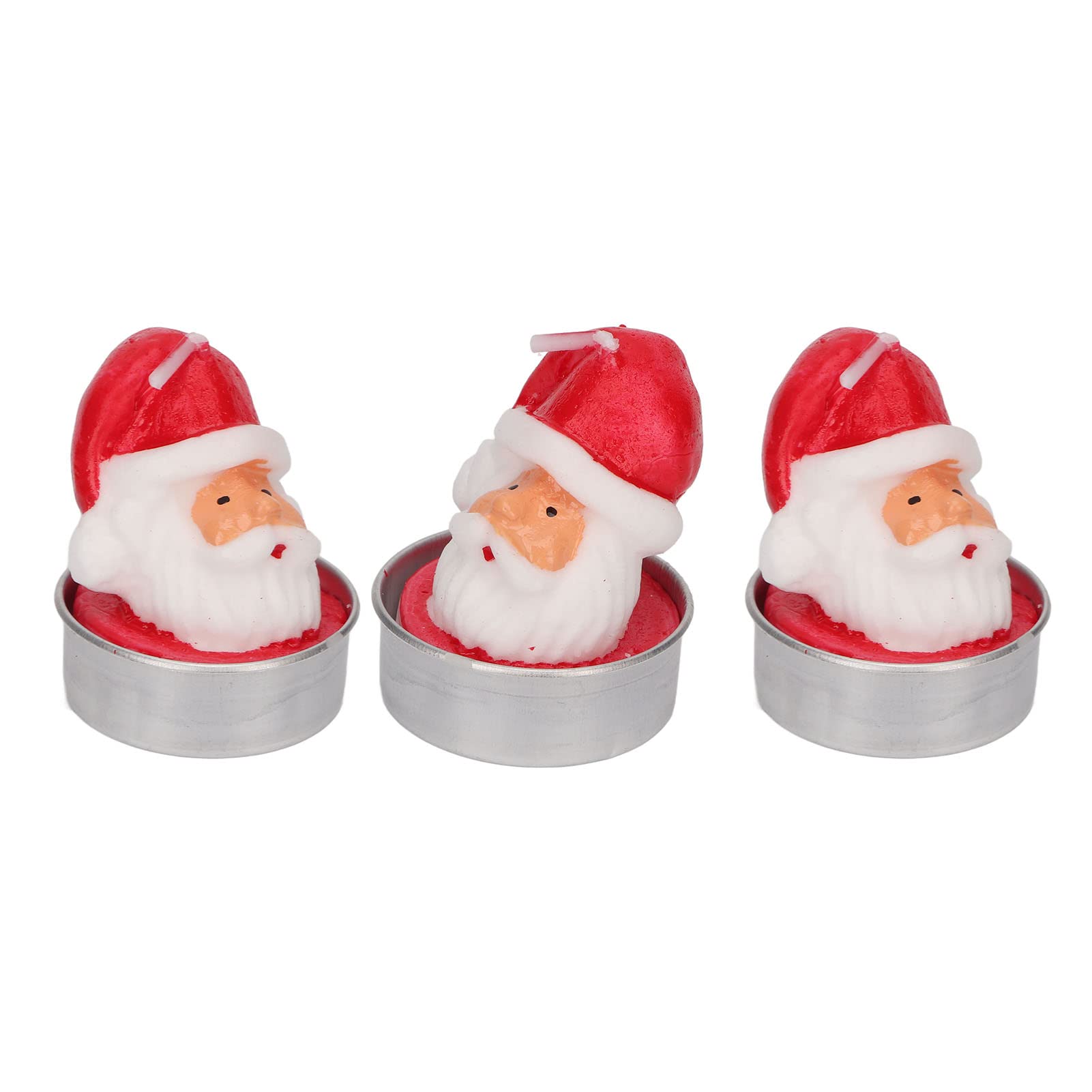 Amazon.co.jp : クリスマスサンタキャンドル 3個 サンタの香り付き