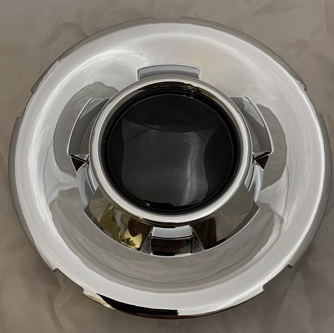 4pcs Chrome Wheel Center Caps 6 Lugs Fit for 2009-2013 Chevy/Chevrolet Avalanche 1500, Silverado 1500; 2009-2014 Suburban 1500, Tahoe Pickup Truck SUV 20" Rim Hub Cover Replace 9597347 (4pcs Silver)