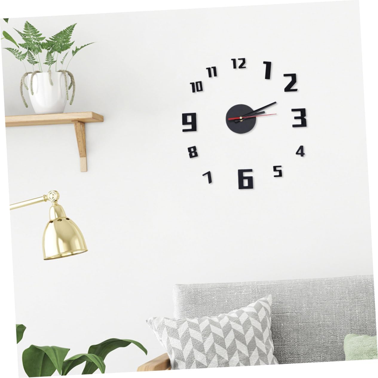 Acrylic Wall Hanging Clock Model 128 Silent Sweep for Bedroom